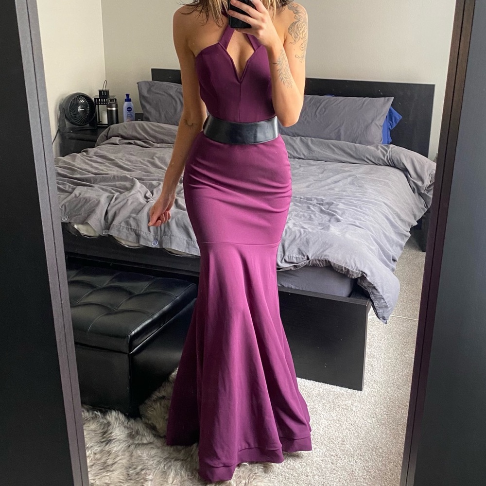 Elegant purple gown/ prom dress